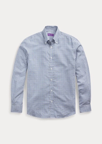 Camisa Ralph Lauren Hombre Azules - Gingham - VXIKT2163